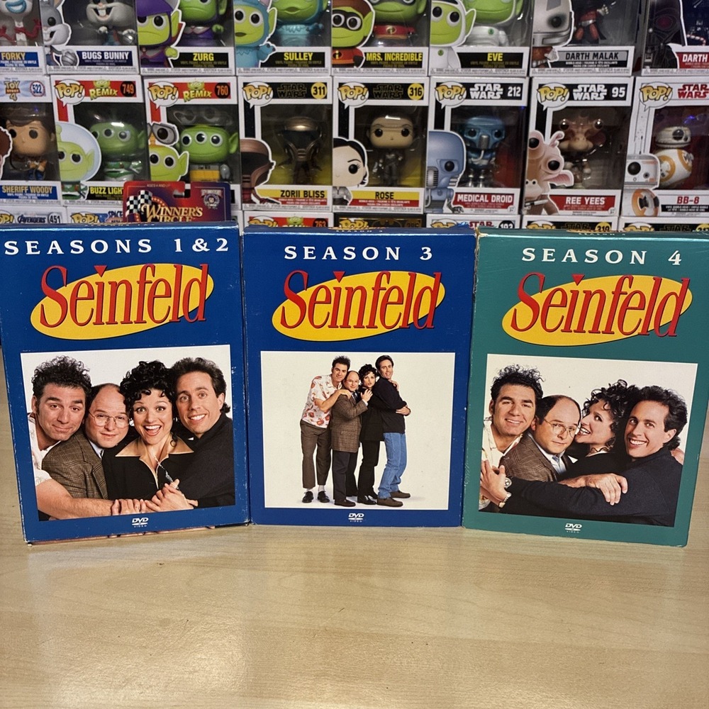 Seinfeld Complete Seasons 1-4 Box Sets (DVD) - Excellent Condition